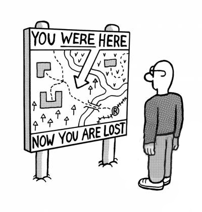 You are lost map