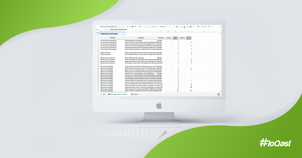 month end close process checklist