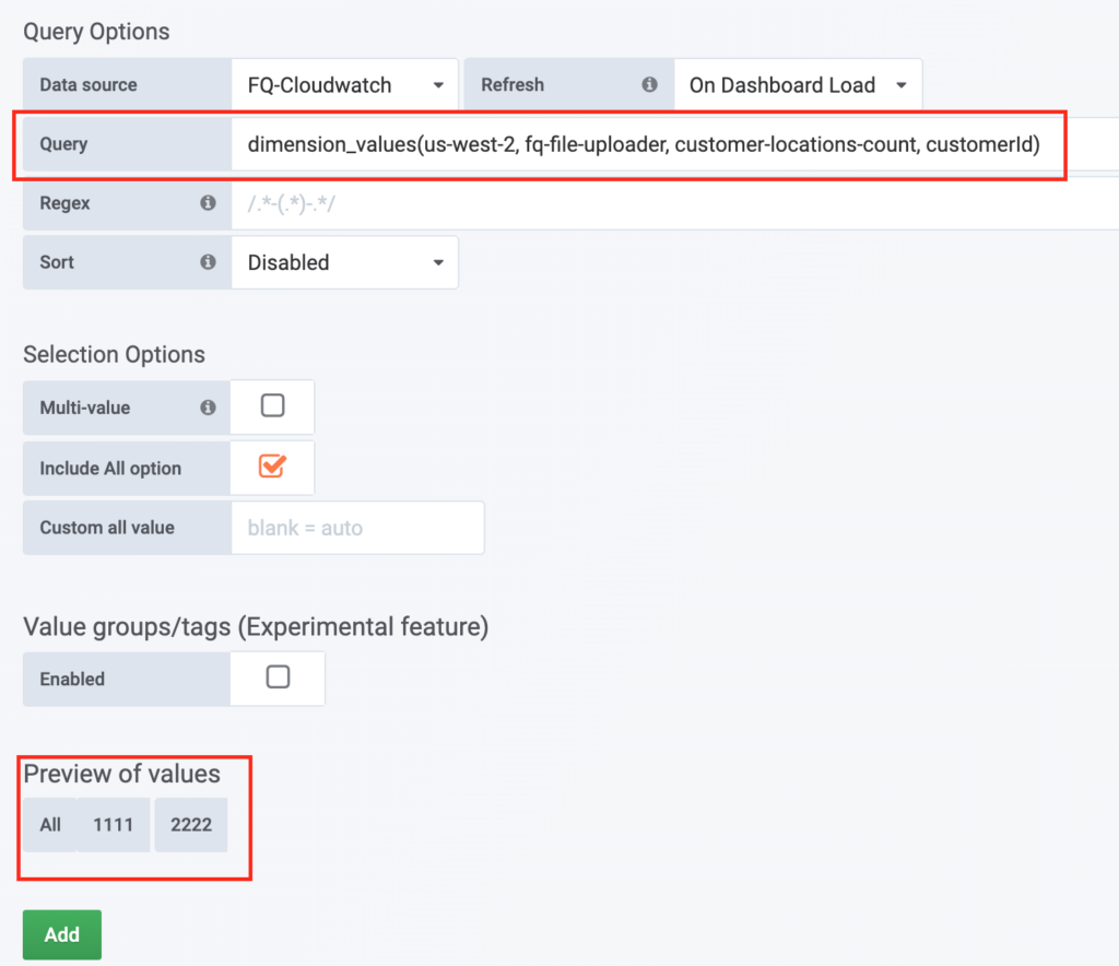 grafana graph guide 6: add variable query