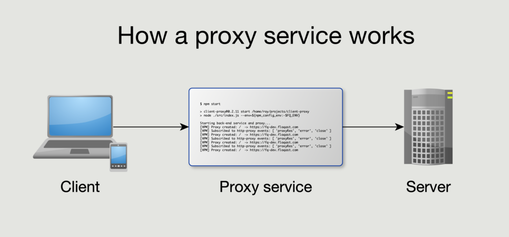 How a proxy service works